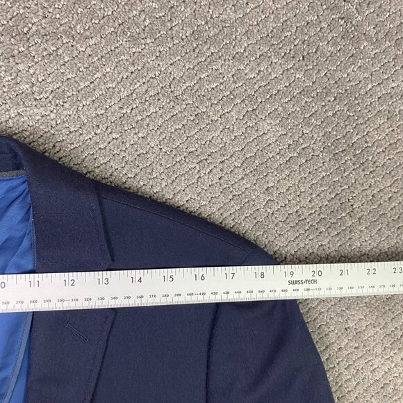 J. Crew Ludlow Blazer Sport Coat Mens 40R Navy Blue Wool American Woolen Company - Picture 11 of 15